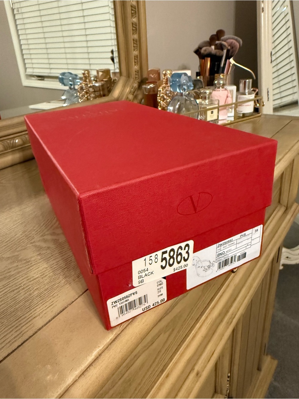 Valentino Red Logo Storage Box